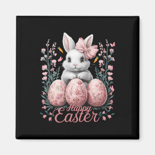 Paashinoiserie Floral Bunny met Schattigee Coquett Magneet