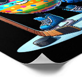 Paashockey liefhebbers Eggs Egg Bunny Rabbits Mann Poster (Hoek)