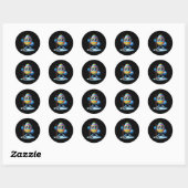 Paashockey liefhebbers Eggs Egg Bunny Rabbits Mann Ronde Sticker (Vel)
