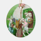 paashok en paaseieren keramisch ornament (Links)