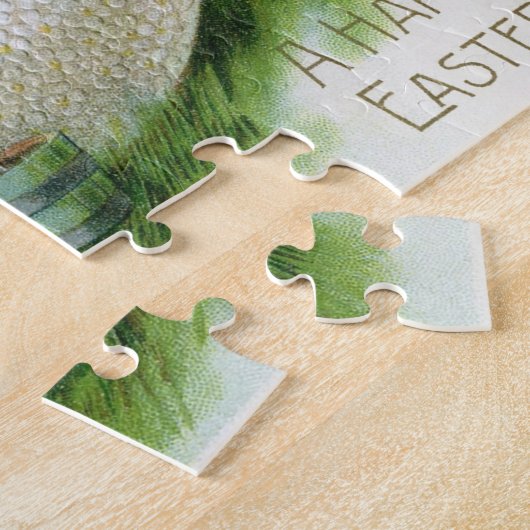  paashok en paaseieren legpuzzel (Zijkant)