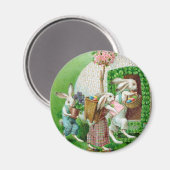 paashok en paaseieren magneet (Voorkant / Achterkant)