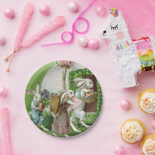  paashok en paaseieren papieren bordje (Feest)