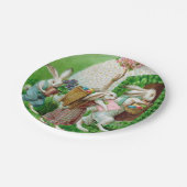 paashok en paaseieren papieren bordje (Gekanteld)