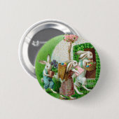 paashok en paaseieren ronde button 5,7 cm (Voorkant /achterkant)