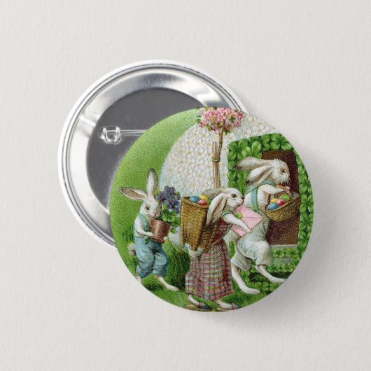  paashok en paaseieren ronde button 5,7 cm (Voorkant /achterkant)