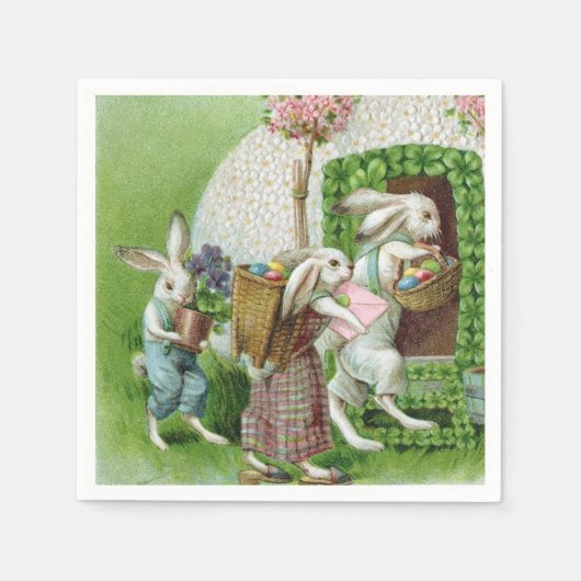 paashok en paaseieren servet (Voorkant)