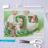  paashok en paaseieren tissuepapier (Craft)