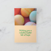 Paashomemade, gekleurde eieren kaart (Binnen)