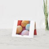 Paashomemade, gekleurde eieren kaart (Achterkant)