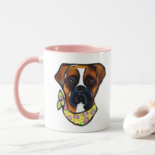 Paashond Boxer Mok (Met donut)