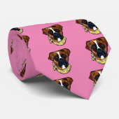 Paashond Boxer Stropdas (Opgerold)