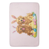 Paashond Golden Retriever Honden Bunny Ears Badmat (Voorkant Verticaal)