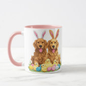 Paashond Golden Retriever Honden Bunny Ears Mok (Links)