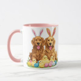 Paashond Golden Retriever Honden Bunny Ears Mok