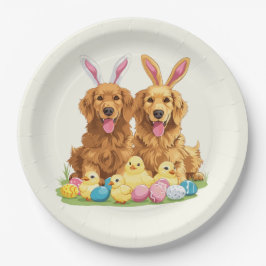Paashond Golden Retriever Honden Bunny Ears Papieren Bordje