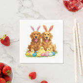 Paashond Golden Retriever Honden Bunny Ears Servet (Insitu)