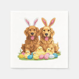 Paashond Golden Retriever Honden Bunny Ears Servet