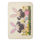 Paashond Honden Bunny Ears Badmat (Voorkant Verticaal)