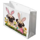 Paashond Honden Bunny Ears Groot Cadeauzakje (Voorkant Gekanteld)
