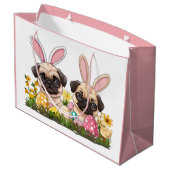 Paashond Honden Bunny Ears Groot Cadeauzakje (Achterkant Gekanteld)
