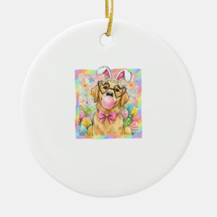 PaasHond Konijn Oor Grappige Golden Retriever Pase Keramisch Ornament