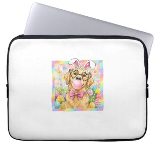 PaasHond Konijn Oor Grappige Golden Retriever Pase Laptop Sleeve