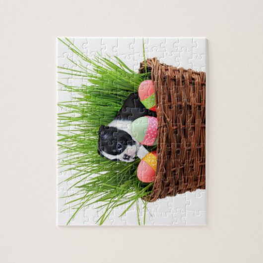 Paashond van Boston Terrier Legpuzzel (Verticaal)
