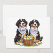 Paashonden Berner Feestdagenkaart (Voorkant / Achterkant)