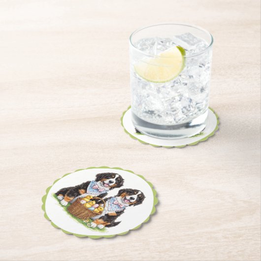 Paashonden Berner Kartonnen Onderzetters (Insitu)