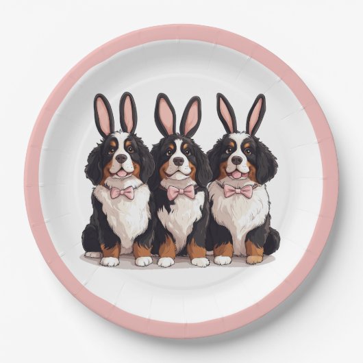 Paashonden Berner Papieren Bordje (Voorkant)