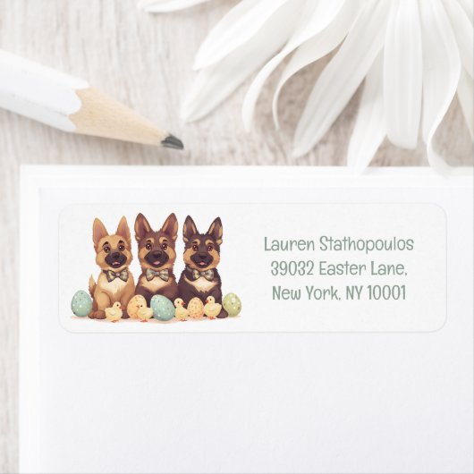 Paashonden Duitse herder Etiket (Insitu)