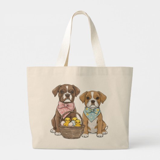 Paashonden Grote Tote Bag (Achterkant)