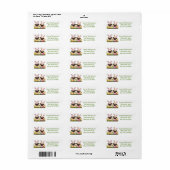 Paashonden met konijnenoren etiket (Full Sheet)