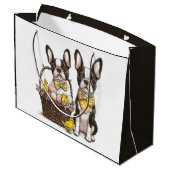 Paashonden van de Boston Terrier Groot Cadeauzakje (Achterkant Gekanteld)