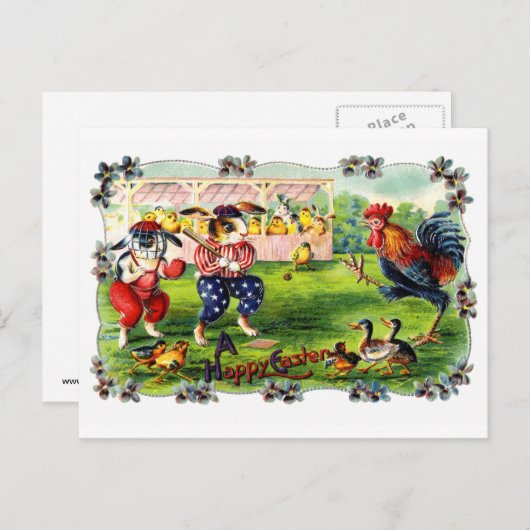 Paashonkbal Feestdagenkaart (Voorkant / Achterkant)