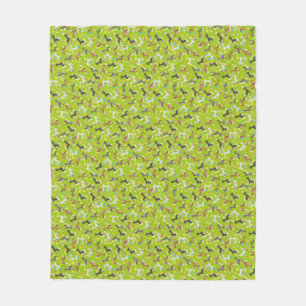 Paashoorn (groen) fleece deken