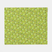 Paashoorn (groen) fleece deken (Voorkant (Horizontaal))