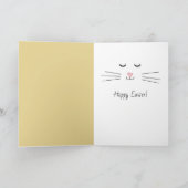 Paashout Nederlands Dwergkonijn Feestdagen Kaart (Binnen)