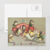  paashuwelijk - Carriage Feestdagenkaart (Voorkant / Achterkant)