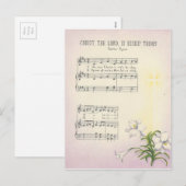  paashymne feestdagenkaart (Voorkant / Achterkant)