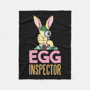 Paasinspecteur Paashaas Funny Rabbit Eierjacht Fleece Deken