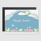 Paasjacht, feestdagen natuur van papercut in de le (Voorkant / Achterkant)