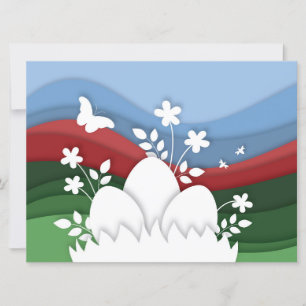 Paasjacht op feestdagen in de natuur van voorjaars