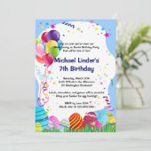 Paasjacht op vogeldag: blauw kaart (Staand voorkant)