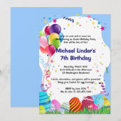 Paasjacht op vogeldag: blauw kaart (Voorkant / Achterkant)