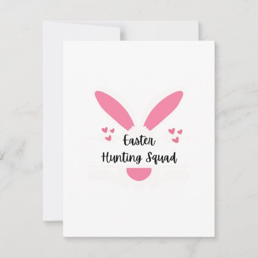 Paasjacht Squad op een Feestdagenkaart (Voorkant)