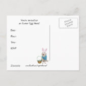  paasjacht uitnodiging briefkaart (Achterkant)