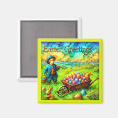 ~  PAASJONGEN ~ Paaseieren ~ Magneet (Voorkant / Achterkant)