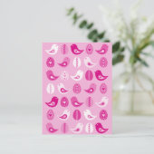 paaskaars roze Briefkaart (Staand voorkant)